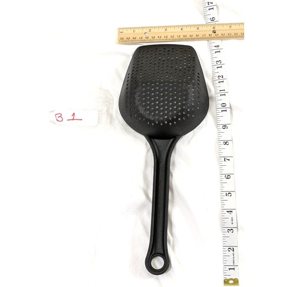 Cooking Concepts Plastic Kitchen Scoop with Strainer Holes, 14 in 14x5  1i - Picture 1 of 3